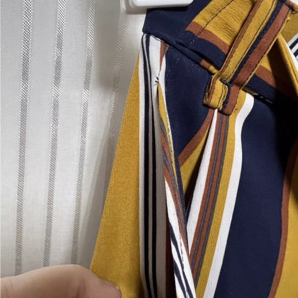 “Trafaluc Collection” Zara Striped Tie Front Elastic Waist Pockets SZ (M) - Picture 4 of 7